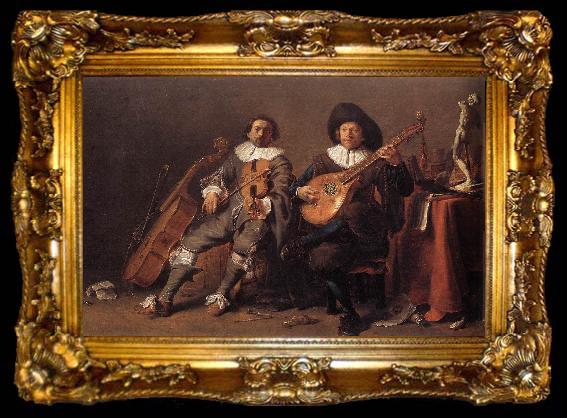 framed  SAFTLEVEN, Cornelis The Duet af, ta009-2